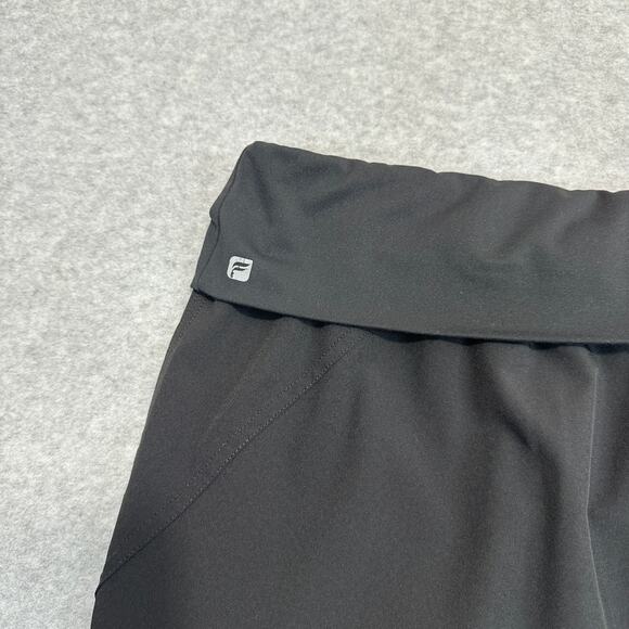 Fabletics Labaree Jogger Pants WMNS 2XL Black High Rise Fold Over Waist Cropped - Picture 5 of 13